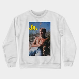 JR. Junior - Vintage Physique Muscle Male Model Magazine Cover Crewneck Sweatshirt